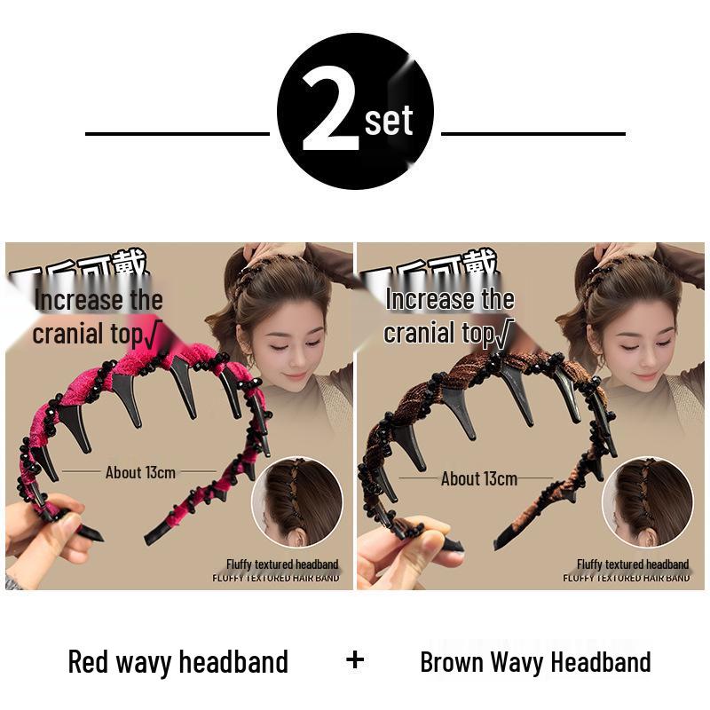 2025 Women's Luxury Pearl Skull Headband: Stylish Fashion Accessory for Face Washing