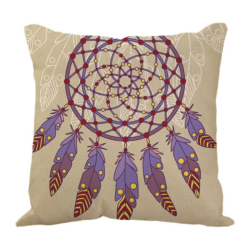 Dreamcatcher Printed Bay Window Decoration Pillow Case Car Waist Pad Pillow Sofa