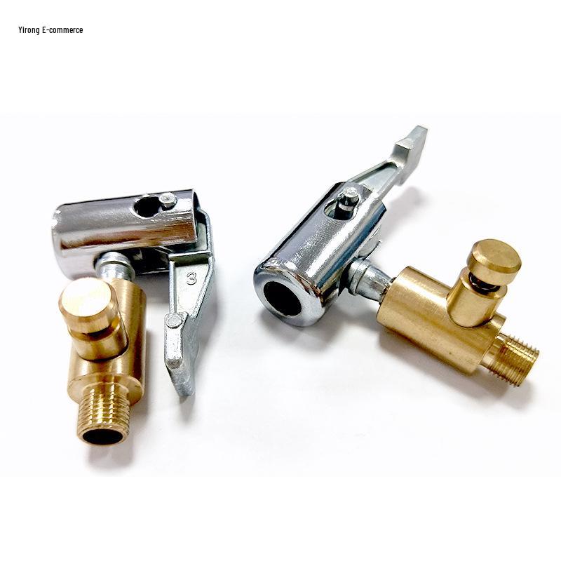 American-Threaded Car Air Pump Nozzle Adapter - Quick-Clip Conversion Head for Air Pump Accessories