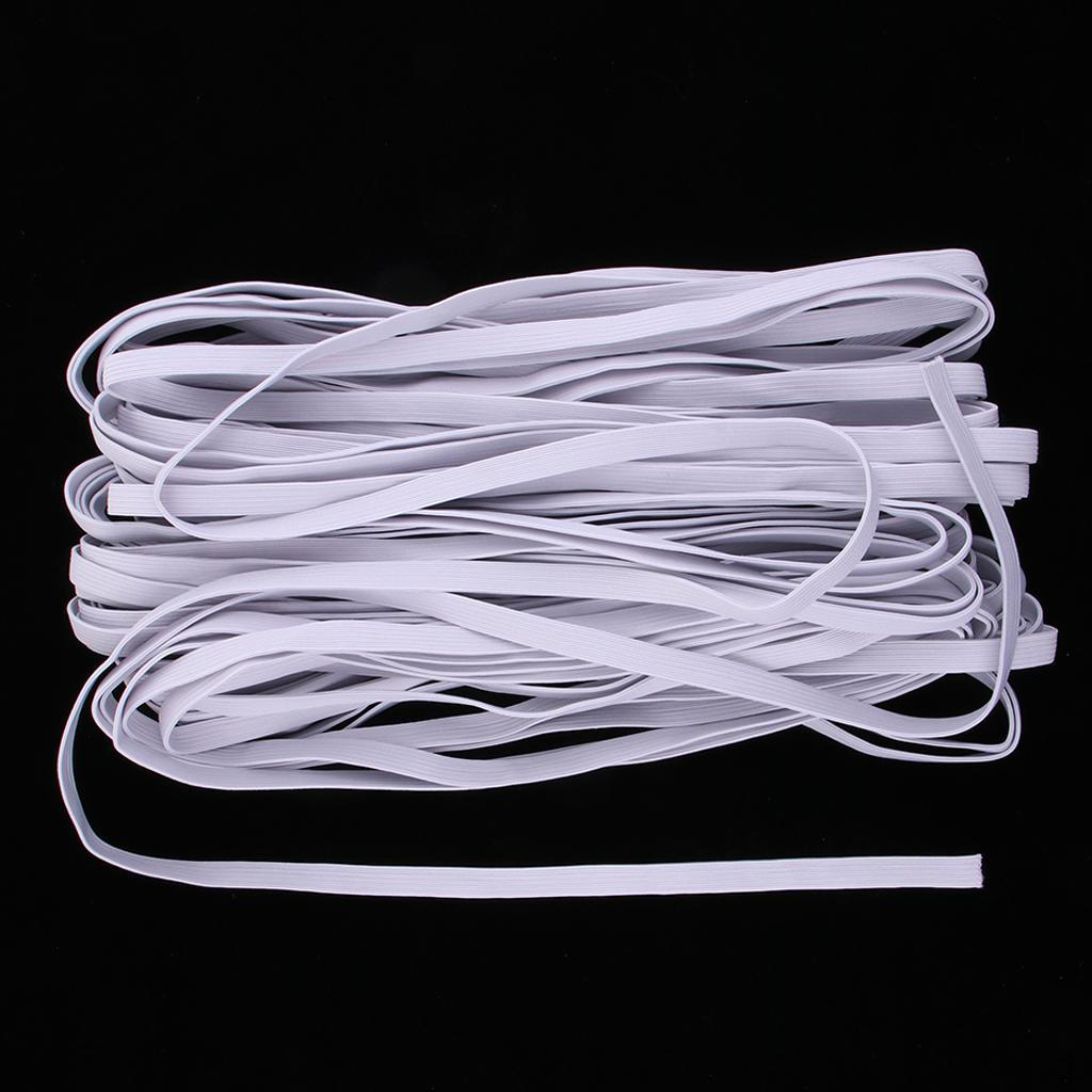 

10mm Cord Thread, 31 Meters - Suitable For Making Your Own Bracelets and Necks crafts- Tretchy White