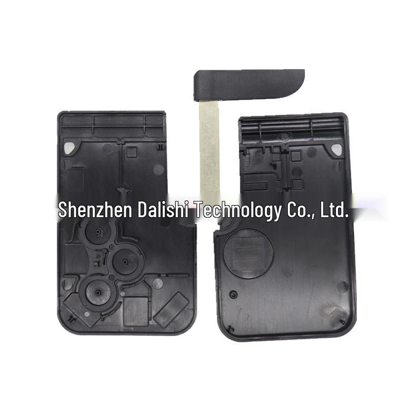 Renault Megane 3-Button Key Shell with Small Key, No Logo