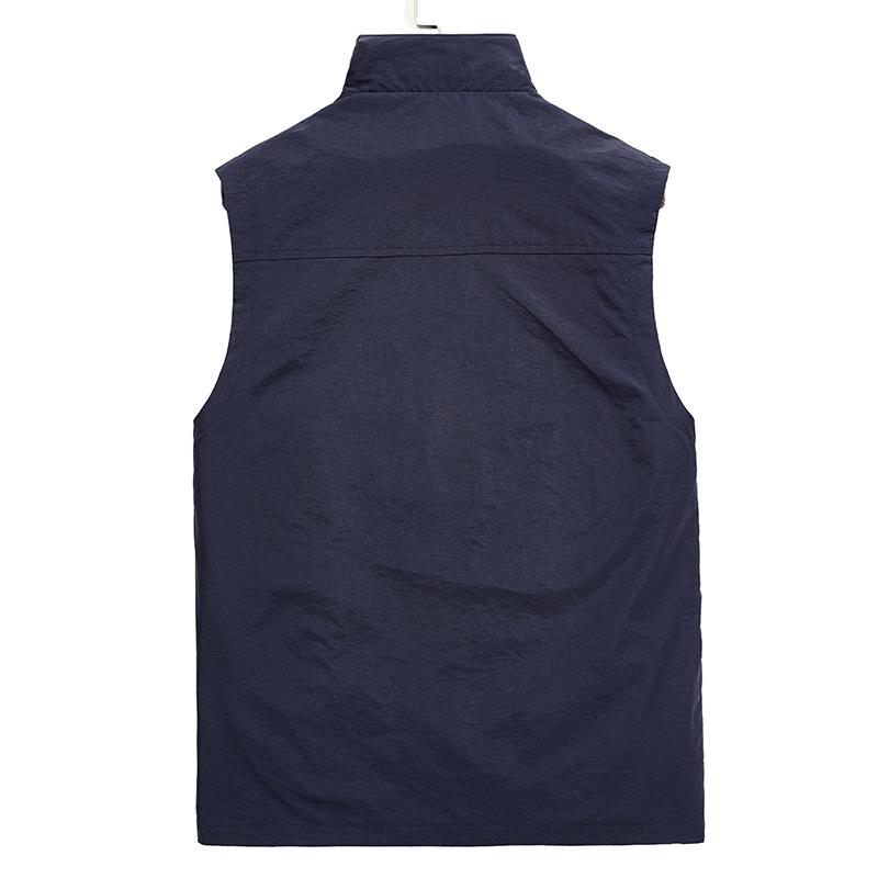 Men's Multi-Pocket Quick Dry Outdoor Vest for Fishing, Photography, and Work, Plus Size, Spring/Autumn