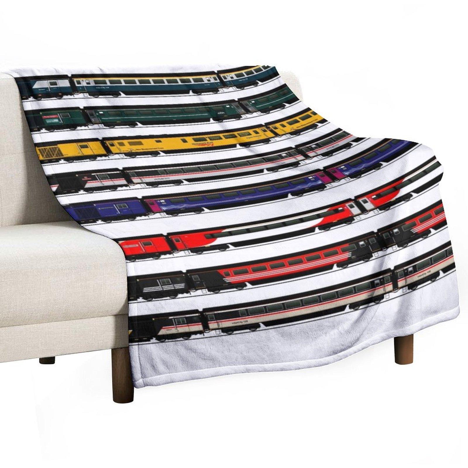 INTERCITY 125 HST LOCOMOTIVES Throw Blanket Blankets For Sofas Decorative Sofa Vintage sofa bed Blankets 30x40in