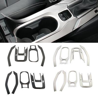 Für Toyota Corolla 2019 2024 Schalthebelverkleidung Wasserbecherhalter Abdeckung Verkleidung Edelstahl Aufkleber Kohlefaser Silber Schwarz