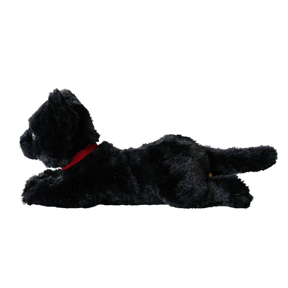Sun Lemon Knee Cat Plush Toy, Black, SS, 11 X 12 X 29cm, Animal, P-8032