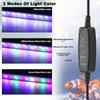 Luce LED per Acquario ad Alta Luminosità a 6 File con Alimentatore USB Design Sottile e Modalità di Luminosità Multiple Decorazioni per Acquario