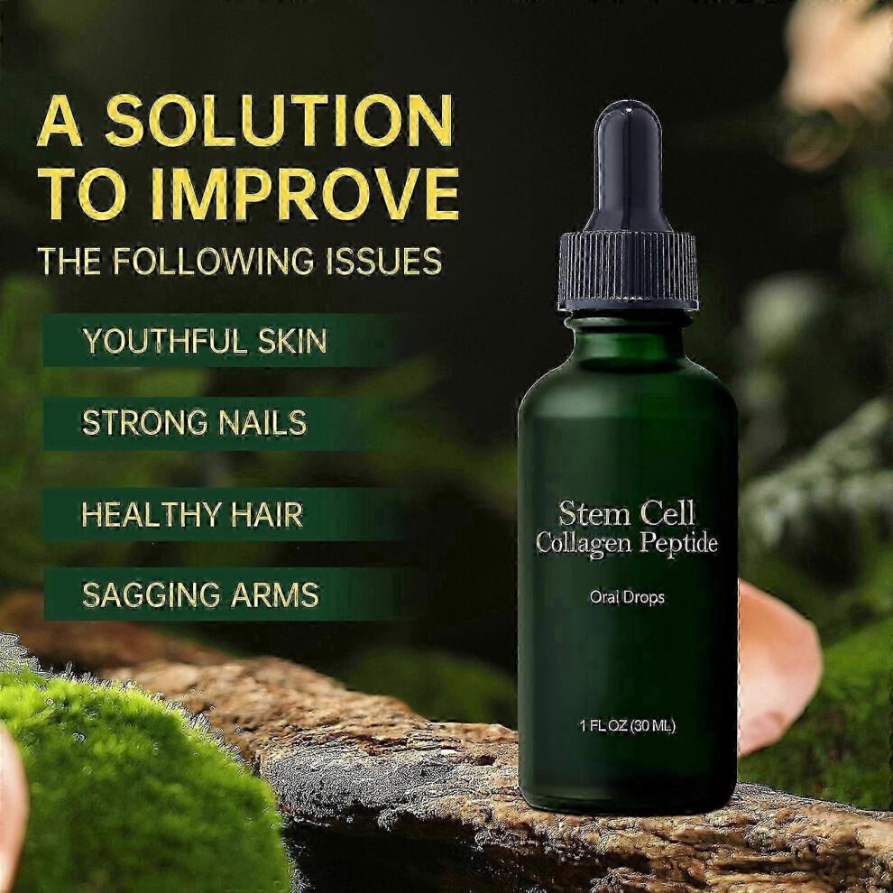 (Color 1)1-5x Stem Cell Collagen Peptide Drops Anti-Aging Lift Firm Sagging Skin Reduce Wrinkles