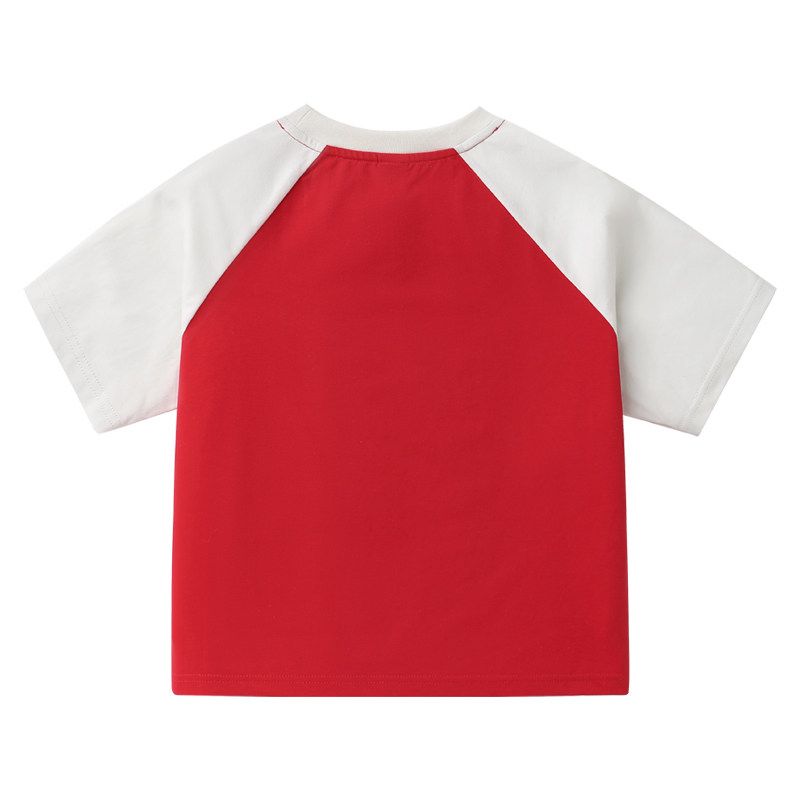 Boys' Short-Sleeved T-Shirts, Kidsren's Summer Clothes, 2026 New Baby, Medium and Large Kidsren's Tops, Summer Kidsren's Clothes