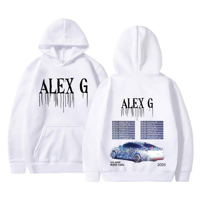 Alex G Tour 2025 Hoodie Men Women Clothing Casual Sweatshirt Men's Oversized Hooded Tracksuit Male Fashion Fleece Cotton Hoodies
