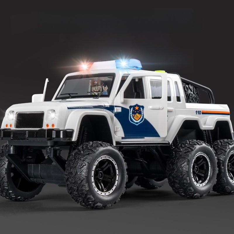 Police Car Model Toy With Lights Sound Offroad Kids Gift