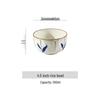 New Double-Ear Ceramic Soup Bowl - 10-Inch Underglaze Large Noodle Bowl for Chinese Household