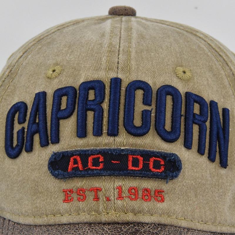 New Unisex Cap Washed Cotton AC-DC Letter Embroidery Baseball Cap Outdoor Casual Classics Hats For Women Men Cap