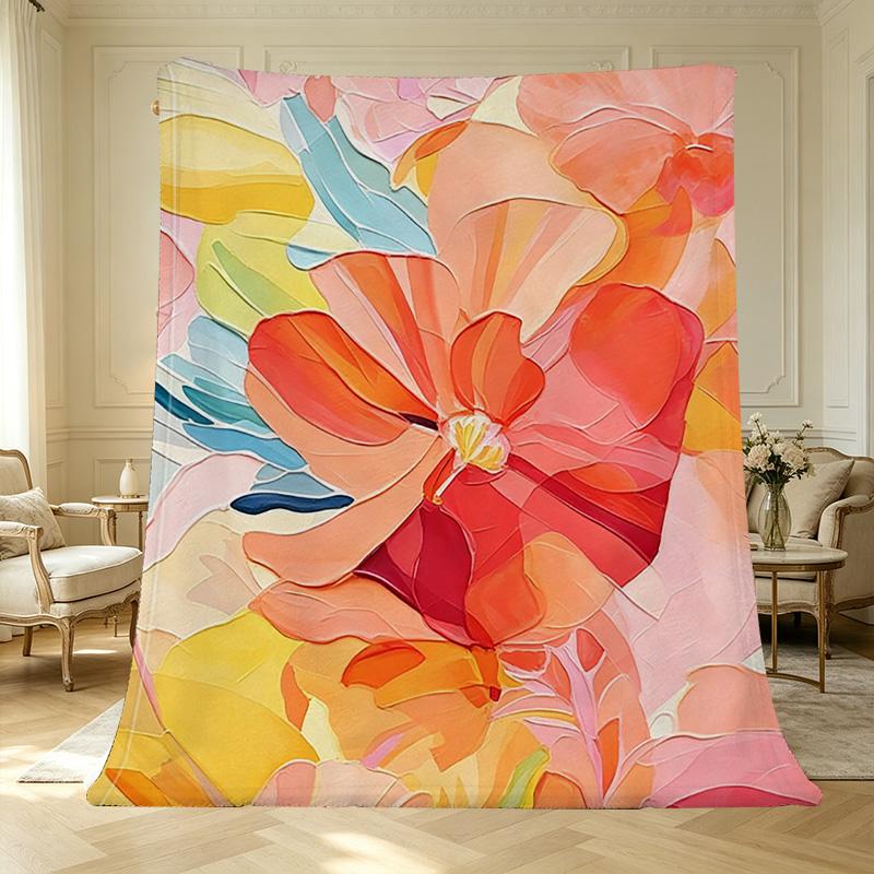 Pill-Resistant Soft Flannel Fleece Blanket Skin-Friendly All-Season Warm Throw, Decorative for Home, Christmas & Halloween