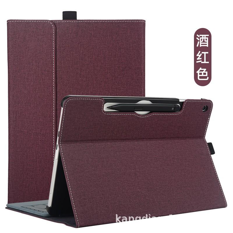 PC-Hartschalenkoffer mit Innenhülle Surface Pro 12 2110 Stoßfest Kratzfest Handgefertigte Lederoptik Abdeckung