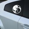 Yin Yang Kočky Vinylová Samolepka Auto Zeď Nákladní Auto Okno Dveře Notebook Samolepka Nárazník Kreativní Yin-yang Kočka Milovník Grafika Příslušenství