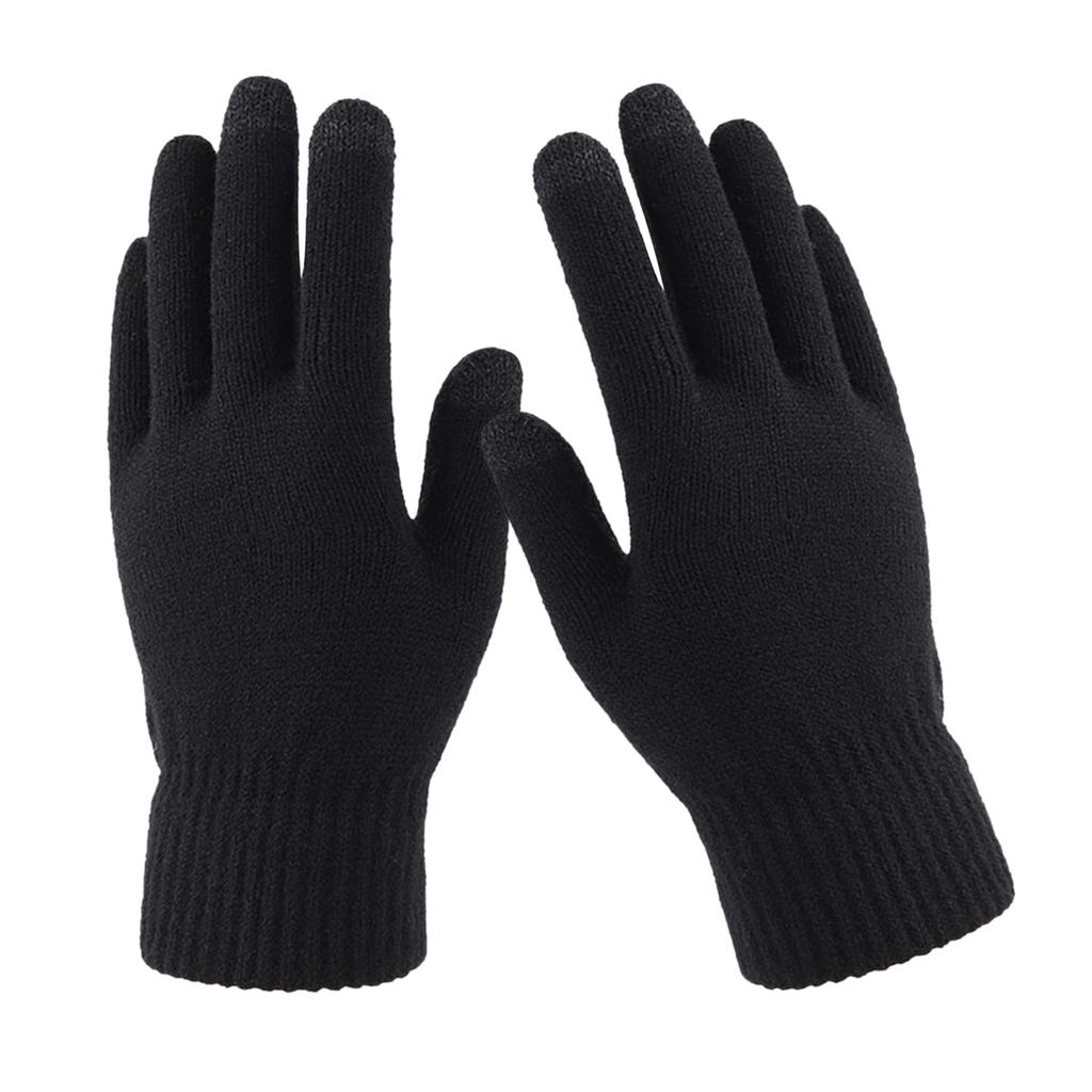 2PCS Winter Warm Full Fingers Gloves Waterproof Cycling Outdoor Sports Running Motorcycle Ski Touch Screen Fleece Gloves Guant