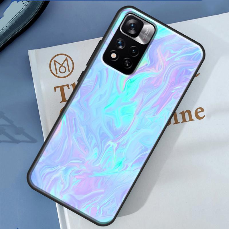 Holographic Iridescence Case For Redmi Note 12 11 Pro Cover For Redmi Note 10 8 9 Pro 10S 11S 9A 9C 12C 10A 10C