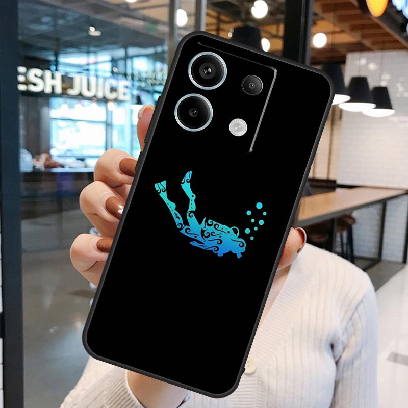 Scuba Diver Diving Funda For Xiaomi Redmi Note 13 Pro 12 11 9 10 Pro 12S 11S 10S Redmi 13 12 10C 12C 13C Case