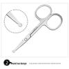 Original Nose & Eyebrow Hair Trimmer Men's Manual Scissors
