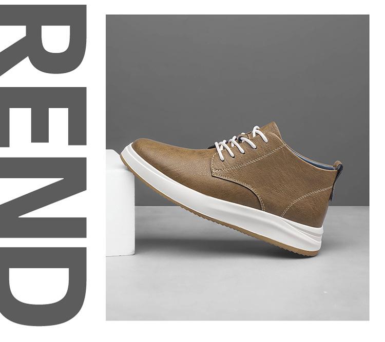 Chaussures de sport décontractées pour hommes, style coréen britannique, augmentant la hauteur de 8 cm, invisibles