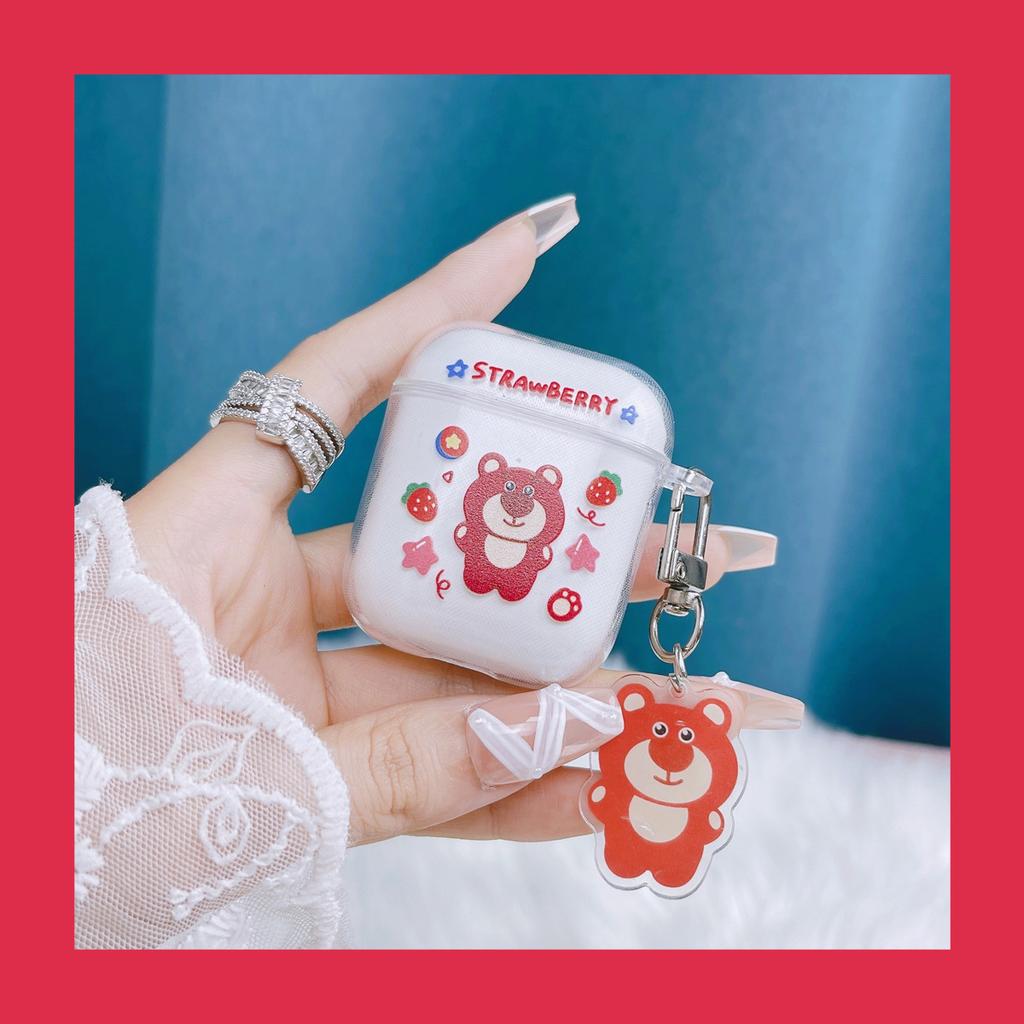 Cartoon AirPods1/1st generation Apple earphone case Pro1st generation Bluetooth earphone case Transparent earphone case Soft
