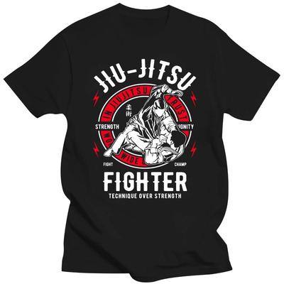 Herenkleding In Jiu Jitsu We Trust Martial Arts T-shirt Mma Vechter Volwassen T-shirt Modeontwerp Herenmode Katoen Print T-shirt