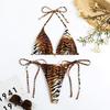 New Sexy Tiger Stripes String Micro Bikini Swimsuit Women Swimwear Female Beach Swim Wear Bathing Suit Bikini Set