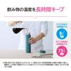 Zojirushi Mahobin Stainless Steel Mug Water Bottle 600ml Screw Type Dishwasher Safe Seamless Only 2 Care Points Deep Turquoise SM-GS60-GM