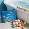 Kids Bath Bombs Hidden Surprise Colorful Rich Bubble Kids Funny Relaxing Bath Toys Children Holiday Gift Set Ocean Bubble Bath