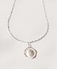 Bonbeau Lucky Clover Pendant Silver Necklace Clover Pendant Silver Clip Chain Necklace