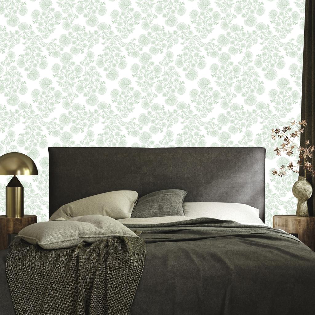 White Flowers Wallpaper, Clear Detail for Living Room and Bedroom 50x1000
