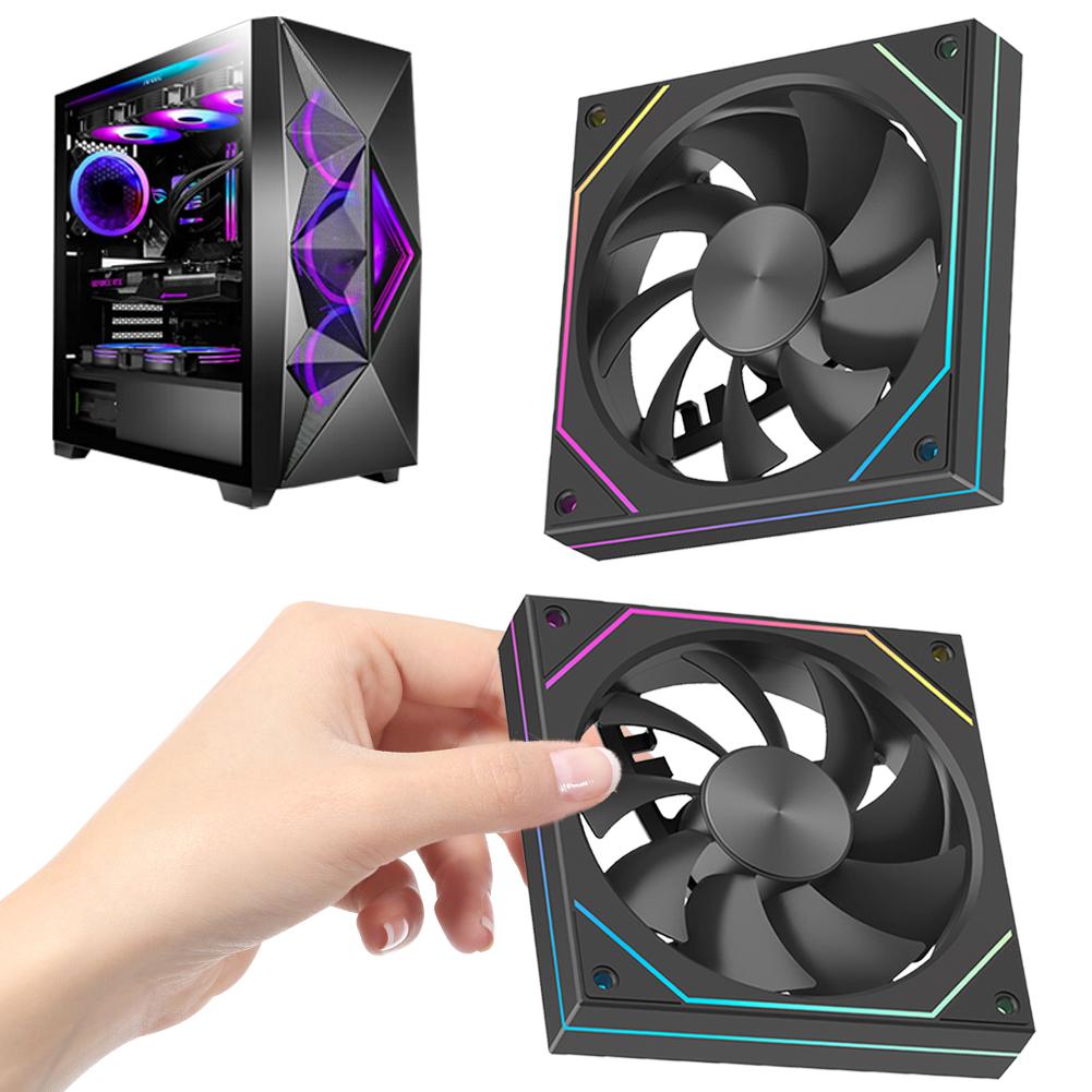 B# 12cm Computer Chassis Fan 1800RPM Speed Quiet Cooling Fan for PC Computer Cas