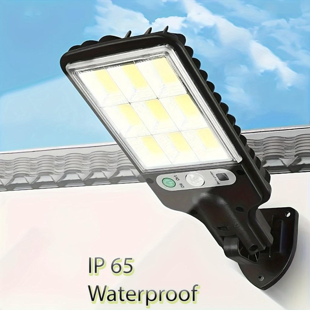 Solar Street Lights with Remote Control,3 Modes of Sensing, Outdoor Garden Wall Lights, Courtyard Lighting, Modern and Durable Lighting