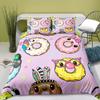Colorful Dessert Comforter Cover Rainbow Donut Duvet Cover Girly Pastel Cake Bedding Sets Queen King Queen Size For Girls Kids