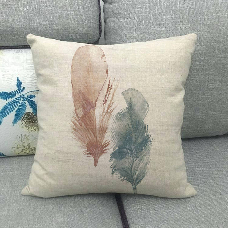 Feathered Bird A Cute Pet Digital Printing Short Plush Pillow Covers Decorative For Car Sofa Office Cushion Cover Home Goods