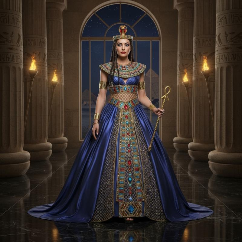 Detailed Cleopatra Headpiece Plastic Crowns For Cosplay Event Themed Celebrations Comfortable Wear
