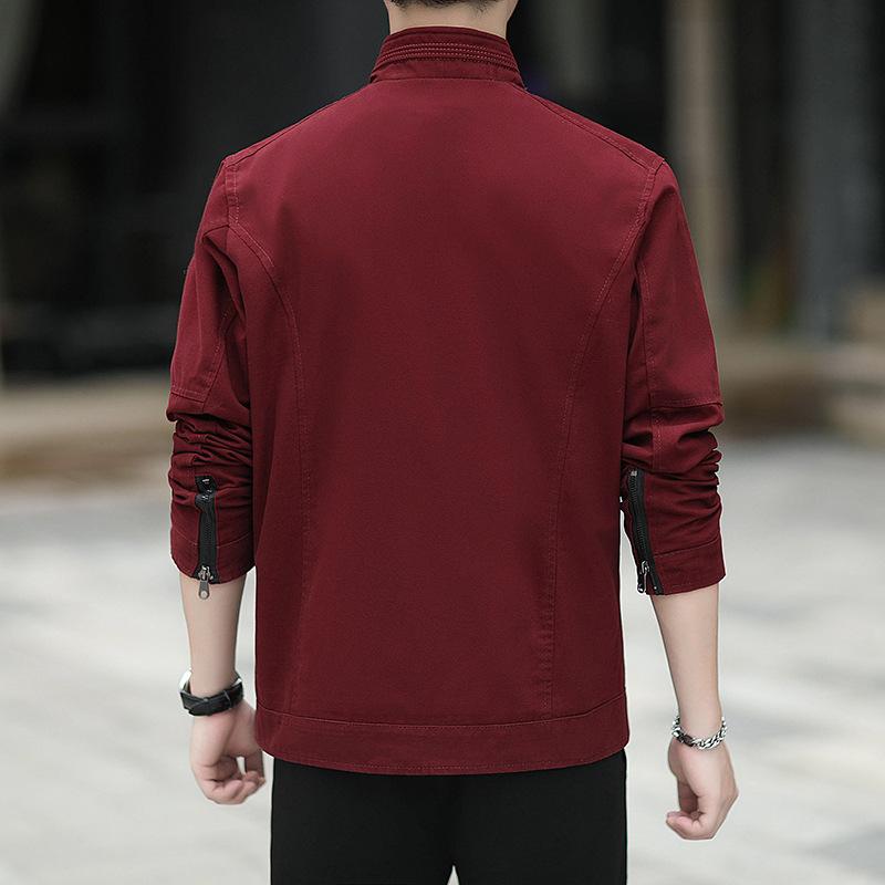 Autumn and Winter American Retro Tooling Jacket Men's Trendy Brand Loose Stand-up Collar Men's Jacket Casual Versatile Top