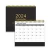 23x19cm Large Desk Calendar 2025 Standing Flip Desktop Calendar Daily Planning Monthly Calendar For Home Recording Events
