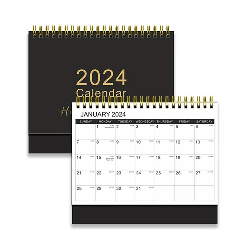 23x19cm Large Desk Calendar 2025 Standing Flip Desktop Calendar Daily Planning Monthly Calendar For Home Recording Events