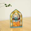 Hot Selling Eid Mubarak Wooden Festival Luminous Pendant LED Pendant Creative Home Gift Decoration Supplies