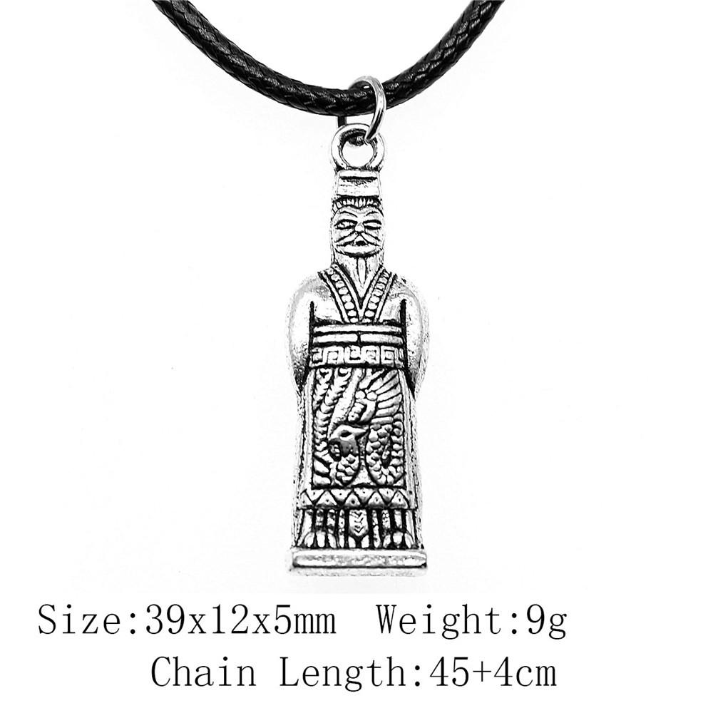 2025 Trend Best Friend Necklace Chief Pharaoh Buddhism Necklace Leather Chain 45cm Audience Necklaces With Pendant