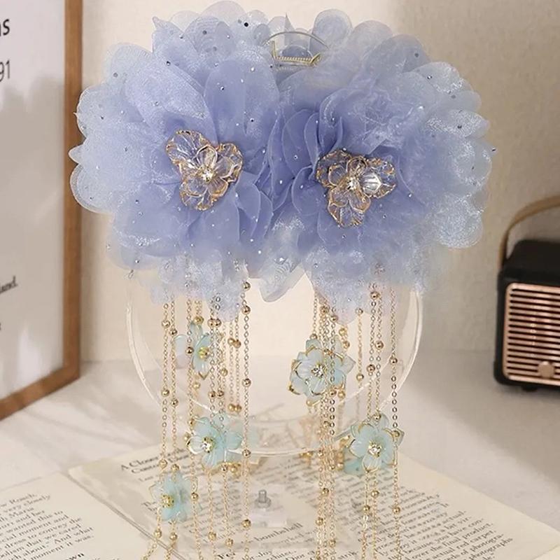 

Елегантна шпилька для волосся у вигляді квітки лотоса з паєтками та китицями, шпилька-краб для волосся для жінок, дівчат, мила шпилька-акула, аксесуари для волосся, подарунки