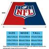 National Football League Print Flannel Blanket, High Quality Comfortable for All Seasons, Home Decor, Warmth and Comfort, Perfect for Christmas Gifts