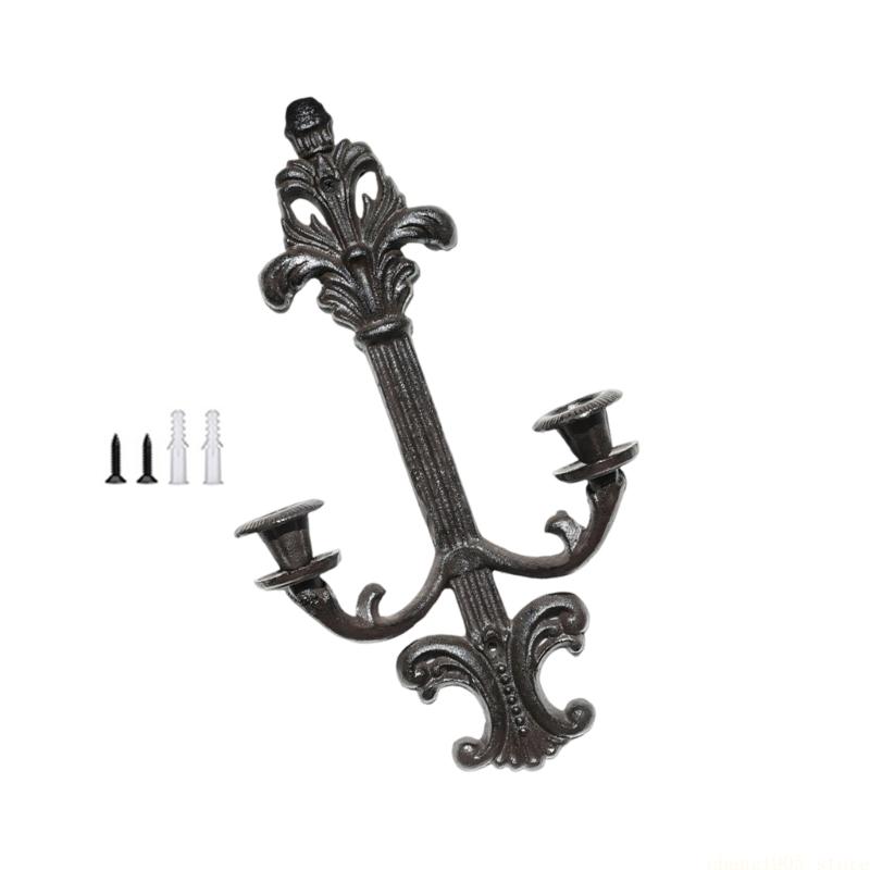 QX2E Wandleuchter Halter Metall Wanddekorationen Hängende Wandmontierte Leuchter für Wohnzimmer Esszimmer