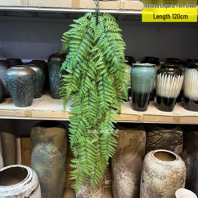 Artificial Spider Plant & Fern Hanging Decor - Trailing Green Vines for Wall & Ceiling