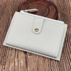 Slim & Stylish Women's Wallet with Snap Button Zipper - Lightweight, Portable Bifold Design
