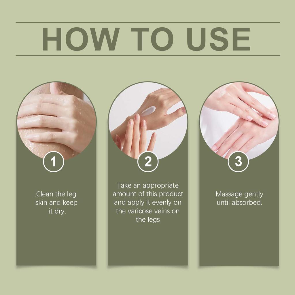 60g Krém na nohy Jemný Vyživující Masáž Ulevuje od nepohodlí nohou Denní krém na nohy