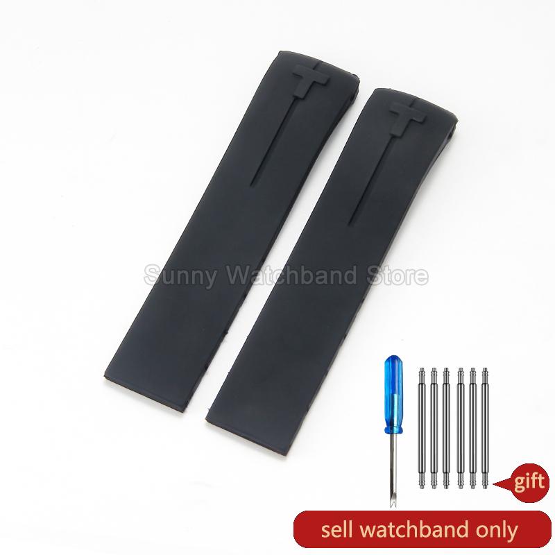 Waterproof Durable Silicone Watch Strap for Tissot 1853 T-Touch Series T013 T081 T091 Watch Accessories 20 21mm Black Blue
