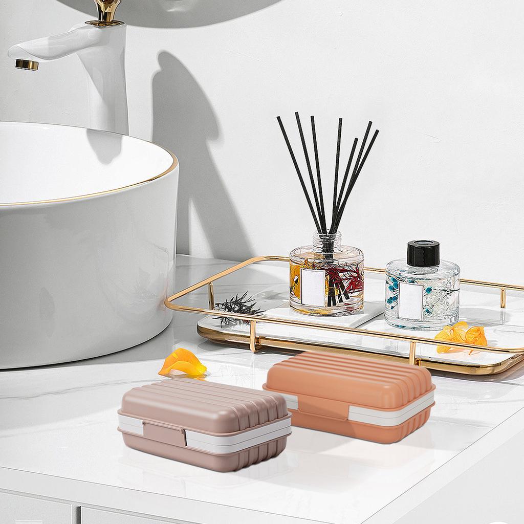 Soap Dish 1 Pack, Shower Bar Soap Holder, Travel Soap Dish With Lid, Camping, Bathroom Accessories