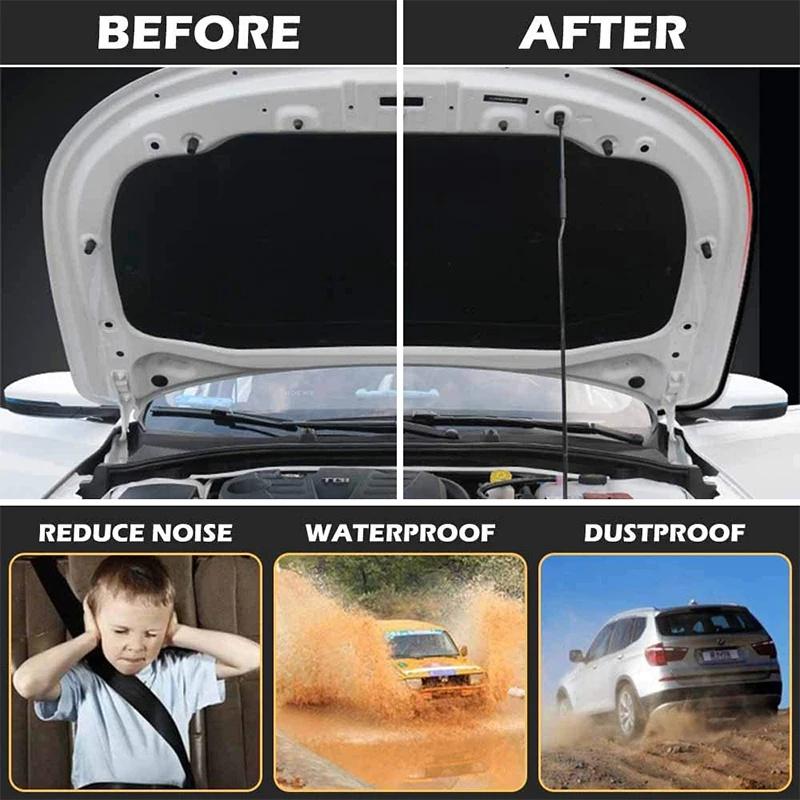 Bildør Tetningslister Klistremerke Værlist Gummi B Form Dørforseglinger Lydisolering Bildør Tetningsmiddel Biltilbehør